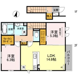 Ｐａｌａｃｉｏ大野台の物件間取画像